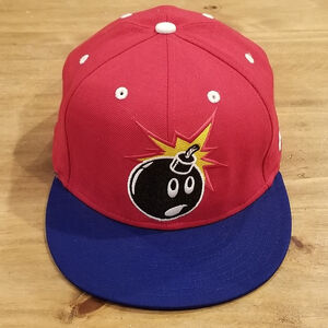 The Hundreds Hat Size 7 5/8 Fitted New Era 59Fifty Bomb Red Logo Wool